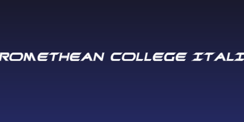 Promethean College Italic Social Header