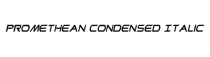 Promethean Condensed Italic Font