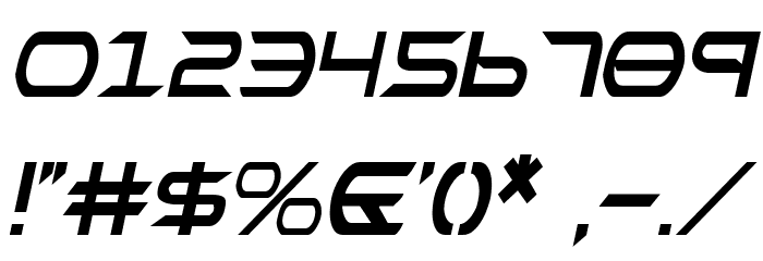 Promethean Condensed Italic Font OTHER CHARS