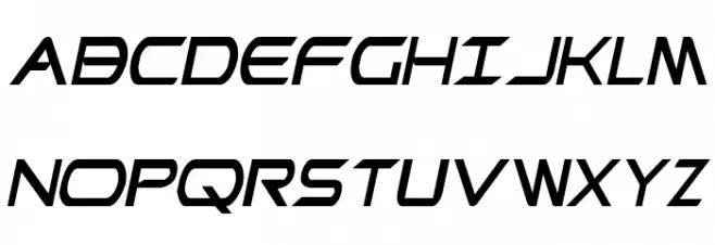 Promethean Condensed Italic フォント 大文字