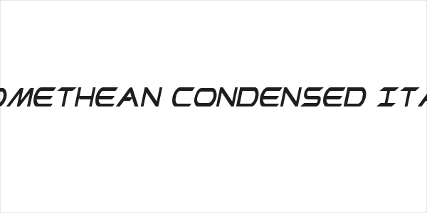 Promethean Condensed Italic Logo
