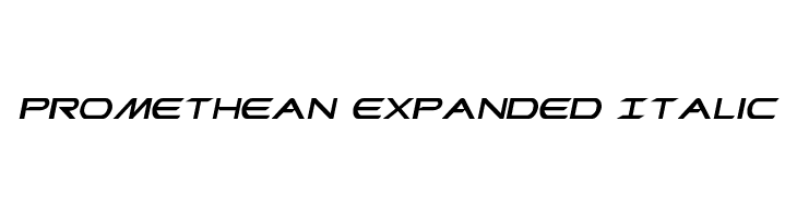 Promethean Expanded Italic Font
