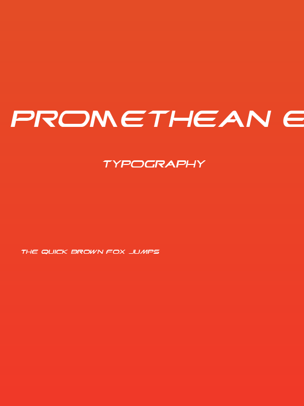 Promethean Expanded Italic Poster