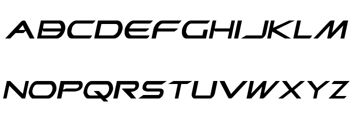 Promethean Expanded Italic Font LOWERCASE