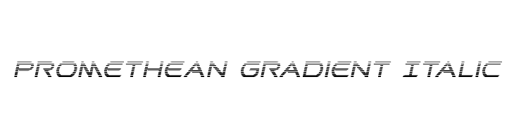 Promethean Gradient Italic  font caratteri gratis