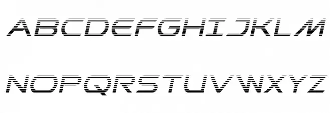 Promethean Gradient Italic Font Litere mari