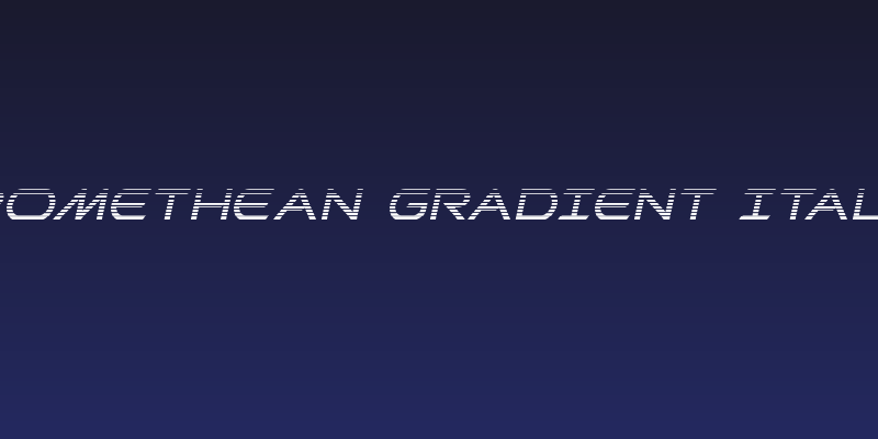 Promethean Gradient Italic Social Header