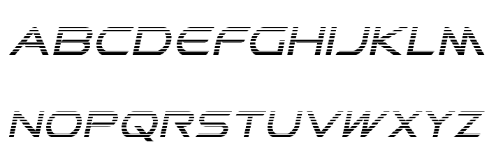 Promethean Gradient Italic Font LOWERCASE