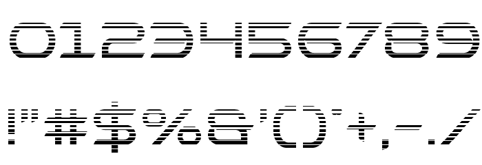 Promethean Gradient Font OTHER CHARS