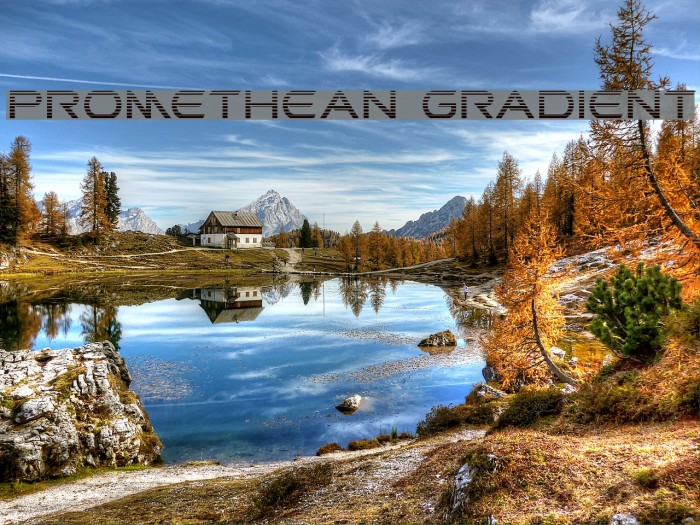Promethean Gradient Font examples