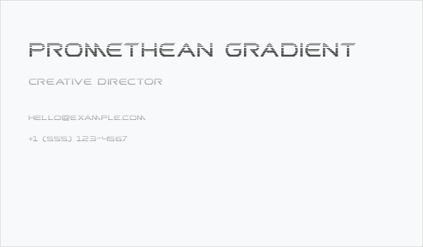 Promethean Gradient Business Card