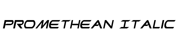 Promethean Italic Font