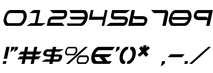 Promethean Italic Font OTHER CHARS