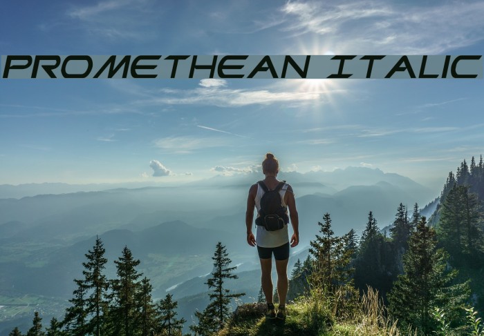 Promethean Italic Font examples