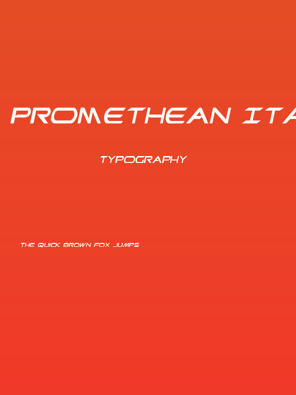 Promethean Italic Poster