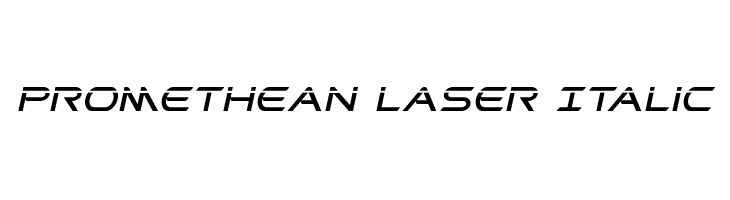 Promethean Laser Italic  font caratteri gratis