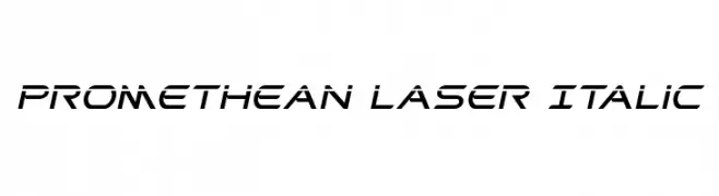Promethean Laser Italic  Скачать бесплатные шрифты