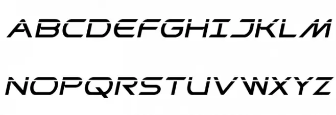 Promethean Laser Italic Шрифта ВЕРХНИЙ