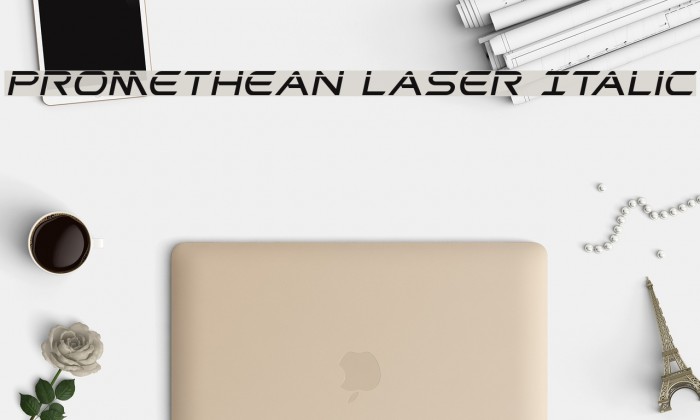 Promethean Laser Italic Font examples