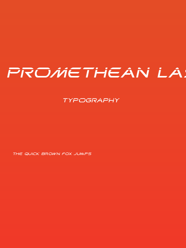 Promethean Laser Italic Poster