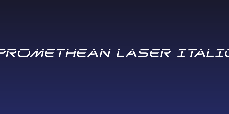 Promethean Laser Italic Social Header