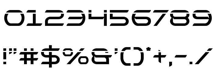 Promethean Laser Font OTHER CHARS