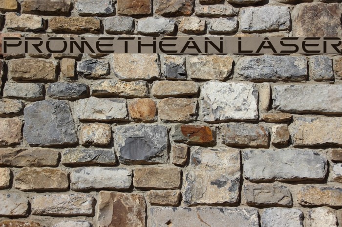 Promethean Laser Font examples
