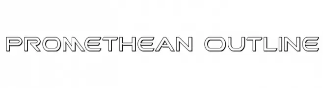 Promethean Outline  Скачать бесплатные шрифты
