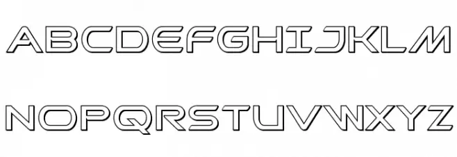 Promethean Outline Шрифта ВЕРХНИЙ