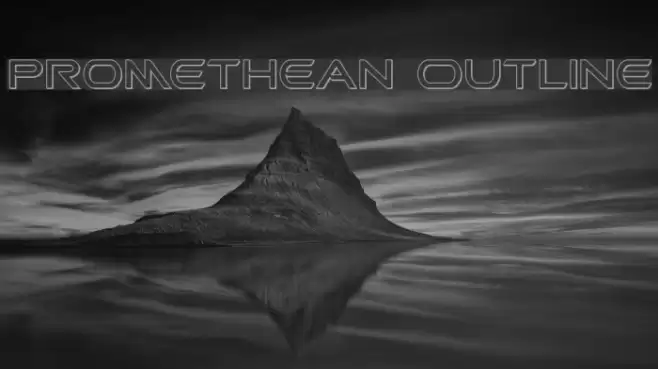 Promethean Outline Font examples