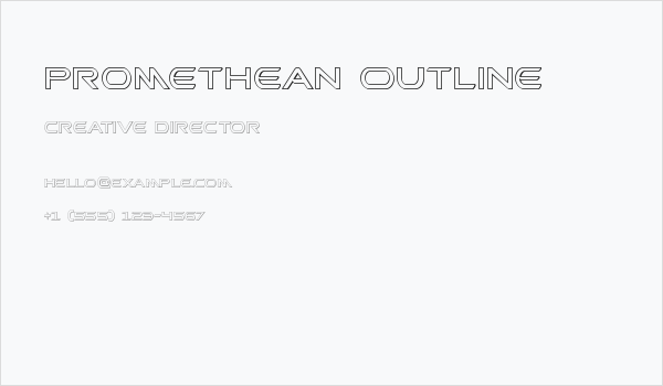 Promethean Outline Business Card