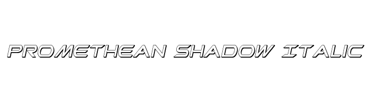Promethean Shadow Italic  フリーフォントのダウンロード