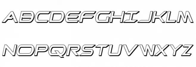 Promethean Shadow Italic Шрифта ВЕРХНИЙ