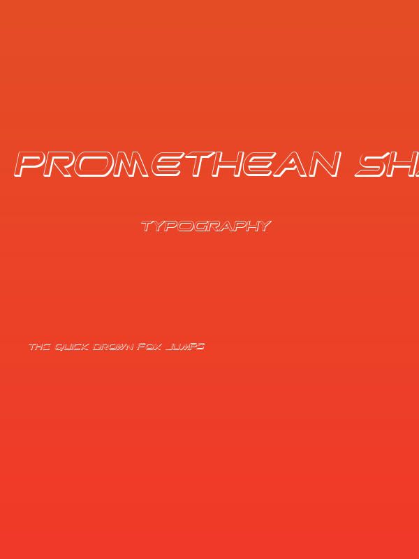 Promethean Shadow Italic Poster