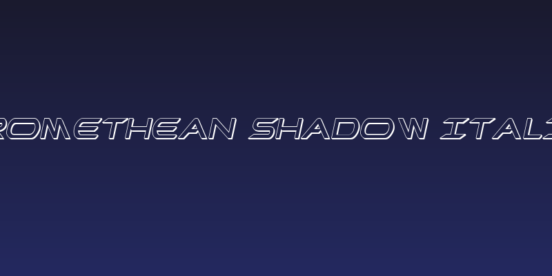 Promethean Shadow Italic Social Header