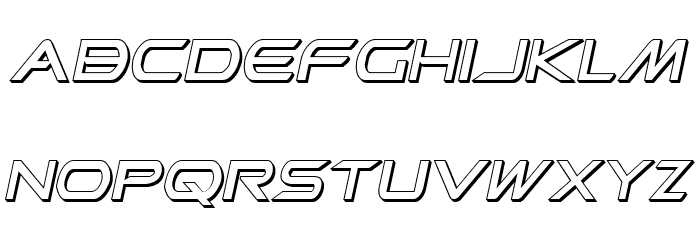 Promethean Shadow Italic Font LOWERCASE
