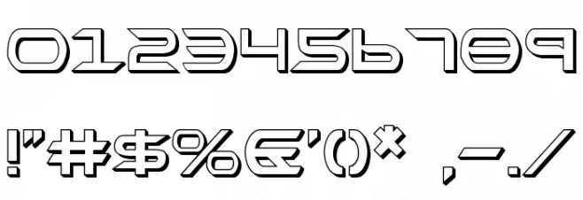 Promethean Shadow Font OTHER CHARS