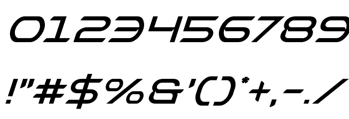 Promethean Super-Italic Font OTHER CHARS