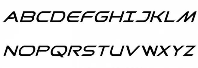 Promethean Super-Italic Polices MAJUSCULES