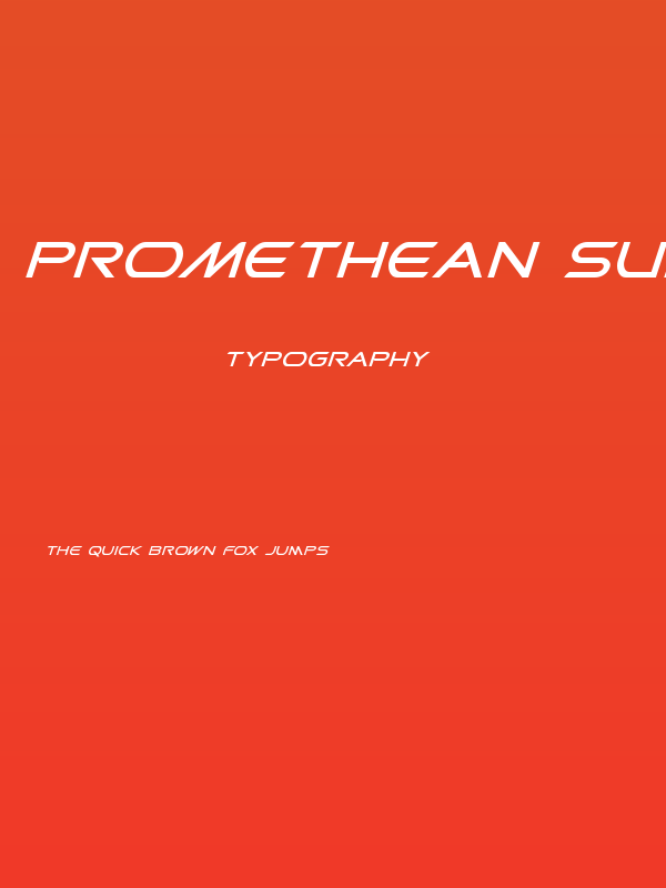 Promethean Super-Italic Poster