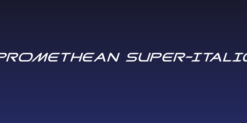 Promethean Super-Italic Social Header