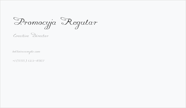 Promocyja Regular Business Card