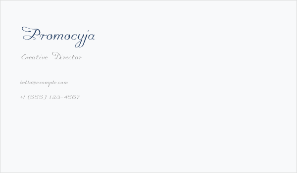 Promocyja Business Card