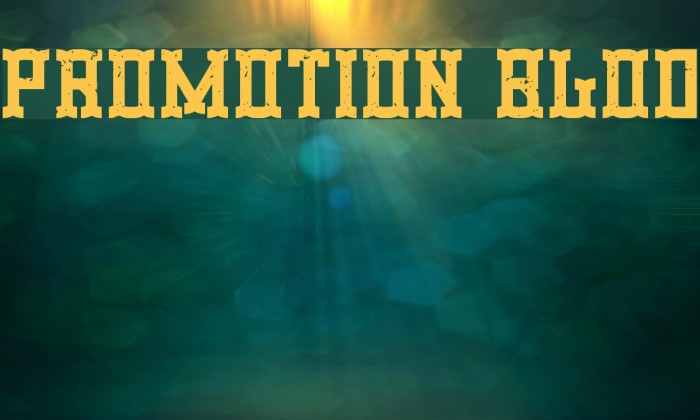 Promotion Blod Font examples