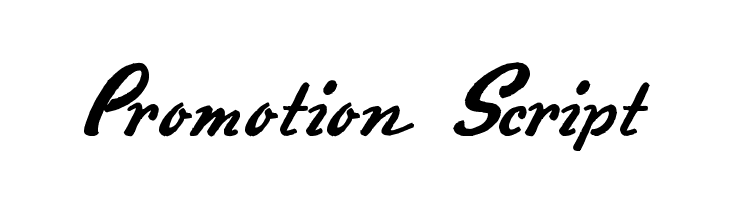 Promotion Script Fonte