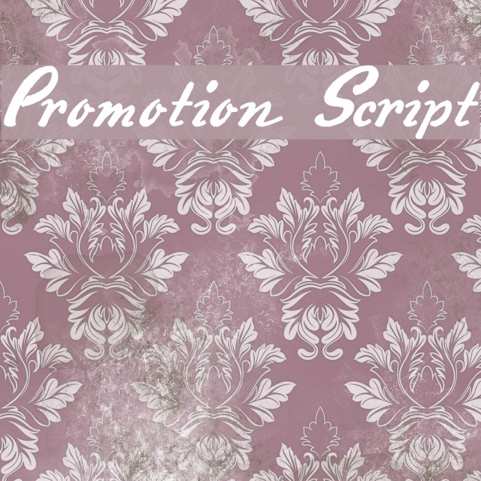 Promotion Script Fonte examples