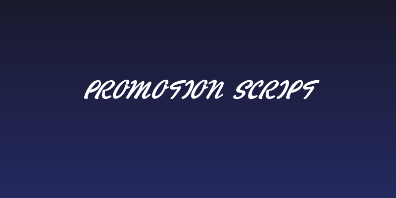 Promotion Script Social Header