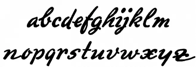 Promotion Script 字体 小写