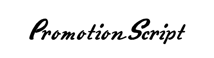 PromotionScript फ़ॉन्ट
