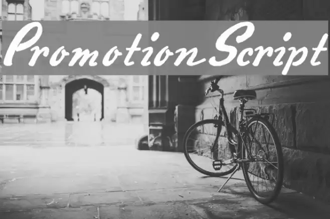 PromotionScript Font examples